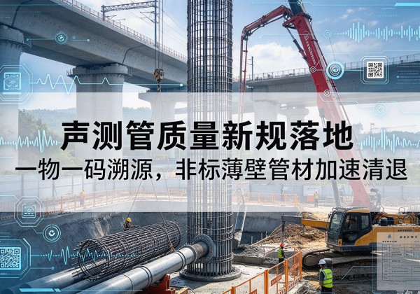汉滨声测管质量新规落地，一物一码溯源，非标薄壁管材加速清退