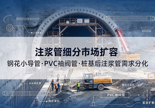 汉滨注浆管细分市场扩容，隧道钢花小导管、PVC 袖阀管、桩基后注浆管需求分化